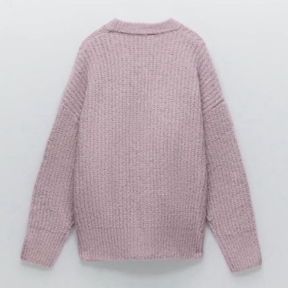 NWT ZARA Patch Pocket Knit Jacket Blogger Fav. Essential - Picture 10 of 13